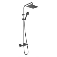 Hansgrohe Regendouche set Vernis Shape Showerpipe 230 1 Jet met Douchethermostaat Mat Zwart - thumbnail