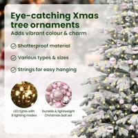 VidaXL Kunstmatige inklapbare kerstboom wit 180 cm pe en pvc - thumbnail