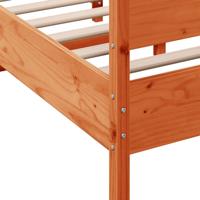 Bedframe zonder matras massief grenenhout wasbruin 140x200 cm - thumbnail