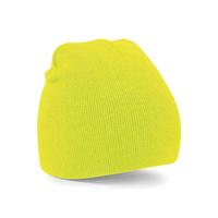 Beechfield CB44 Original Pull-On Beanie - Fluorescent Yellow - One Size - thumbnail