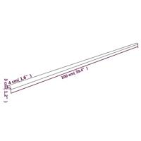 VidaXL Hoekbeschermer 4x3x100 cm pu geel en zwart - thumbnail