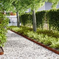 VidaXL Tuinrand 20 pcs bruin 100 x 0.05 x 20 cm cortenstaal - thumbnail
