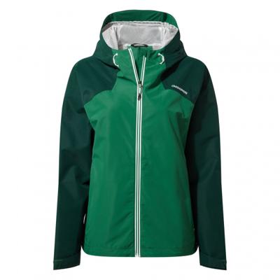 Craghoppers jas Toscana waterdicht dames polyester groen mt 38