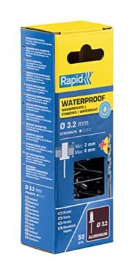 Rapid Waterdichte Blindklinknagels Ø 3,2x8mm + boor in blister (50 stuks)