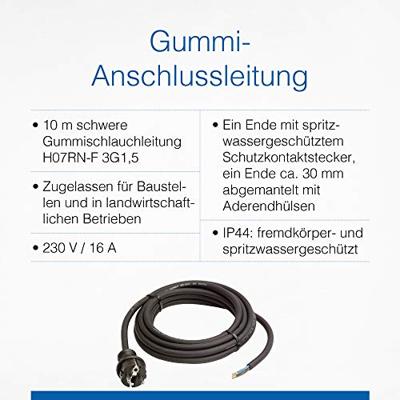 AS Schwabe 70910 Aansluitkabel Stroom Zwart 10.00 m