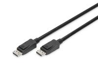 Digitus AK-340106-030-S DisplayPort-kabel DisplayPort Aansluitkabel DisplayPort-stekker, DisplayPort-stekker 3.00 m Zwart Vergulde steekcontacten, Afgeschermd - thumbnail