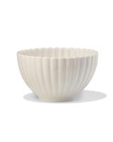 HEMA Schaaltje ⌀12cm aardewerk bloem wit (wit) - thumbnail