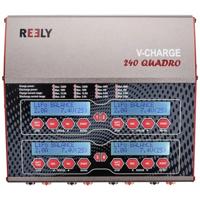 Reely V-Charge 240 Quadro Multifunctionele modelbouwlader 12 V, 230 V 12 A Li-poly, Li-ion, LiFePO, LiHV, NiCd, NiMH, Lood 4x laaduitgang - thumbnail