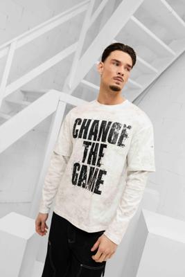 Project X Paris Change The Game T-Shirt Heren Wit/Zwart - Maat L - Kleur: WitZwart | Soccerfanshop