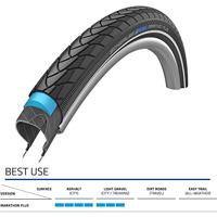 Buitenband Schwalbe Marathon Plus SmartGuard 28 x 1.25" / 32-622 mm - zwart met reflectie - thumbnail