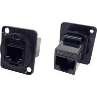 Cliff CP30222 CP30222 XLR-adapter UTP RJ45 Cat6 op RJ45 Cat6 Adapter, inbouw 1 stuk(s) - thumbnail