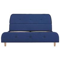 Bedframe stof blauw 140x200 cm - thumbnail