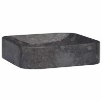VidaXL Gootsteen 40x40x10 cm marmer zwart - thumbnail