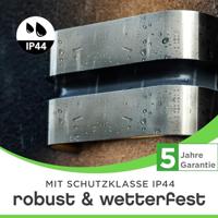 Buitenlamp zilver staal Lutec &apos;Maya&apos; design 3000k led 14,5W 10 cm - thumbnail
