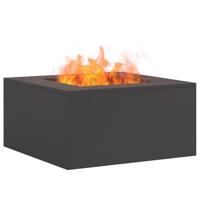 Vuurkorf Zwart 60 x 60 x 30 cm Koudgewalst staal - thumbnail