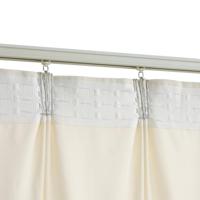 Gordijn verduisterend met haken 290x245 cm fluweel crme - thumbnail