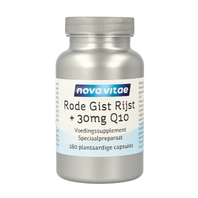 Nova Vitae Rode gist rijst + 30mg Q10 180 Vegetarische capsules