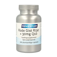 Nova Vitae Rode gist rijst + 30mg Q10 180 Vegetarische capsules - thumbnail