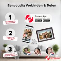 Denver PFF-1042 Darkwood Digitale WiFi-fotolijst 25.7 cm 10.1 inch Energielabel: C (A - G) 1280 x 800 Pixel 16 GB Hout (donker) - thumbnail