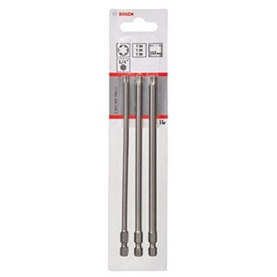 Bosch Accessories 2607001764 T-bit Extra hard E 6.3 3 stuk(s) Bosch Accessories 2607001764 T-bit Extra hard E 6.3 3 stuk(s)