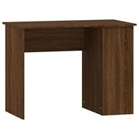 Bureau 100x55x75 cm bewerkt hout bruin eikenkleur - thumbnail