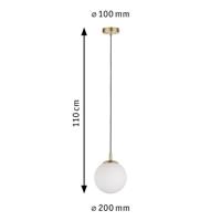 Paulmann Menja 79733 Hanglamp LED E27 20 W Messing (geborsteld), Wit - thumbnail