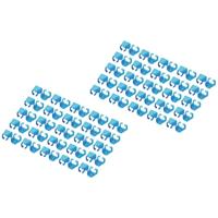 Digitus A-CC-B A-CC-B Gekleurde clips voor patchkabel Blauw - thumbnail