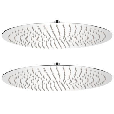 vidaXL Regendouchekop 2 st rond 50 cm roestvrij staal vidaXL Regendouchekop 2 st rond 50 cm roestvrij staal