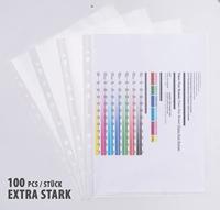 Q-CONNECT geperforeerde showtas A4 11-gaatsperforatie gekorreld pak van 100 stuks - thumbnail