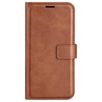 Casecentive Leren Wallet case met sluiting iPhone 16 Pro Max tan - thumbnail