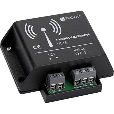 H-Tronic HT1E Radiografische ontvanger 1-kanaals Frequentie: 868.35 MHz 12 V/DC H-Tronic HT1E Radiografische ontvanger 1-kanaals Frequentie: 868.35 MHz 12 V/DC
