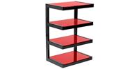 Norstone Esse Hifi audio meubel zwart rood - thumbnail
