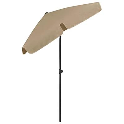 VidaXL Strandparasol 180x120 cm taupe