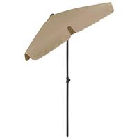 Strandparasol 180x120 cm taupe - thumbnail