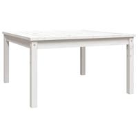 Tuintafel 82,5x82,5x45 cm massief grenenhout wit - thumbnail