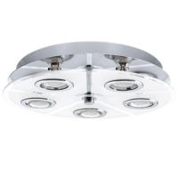 Eglo Led plafondlampCabo Round 5x3w - 3000K - 35cm chroom - 30933 - thumbnail