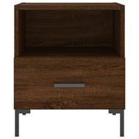 Nachtkastjes 2 st 40x35x47,5 cm bewerkt hout bruin eikenkleur - thumbnail