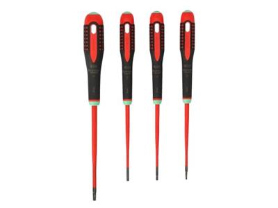 Bahco Schroevendraaierset ERGO™ | geïsoleerd | VDE | driecomponentengreep | smal blad | TORX® - 4-delig - BE-9880SL