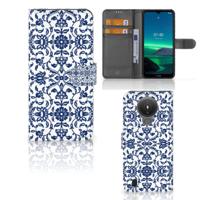 Nokia 1.4 Hoesje Flower Blue - thumbnail