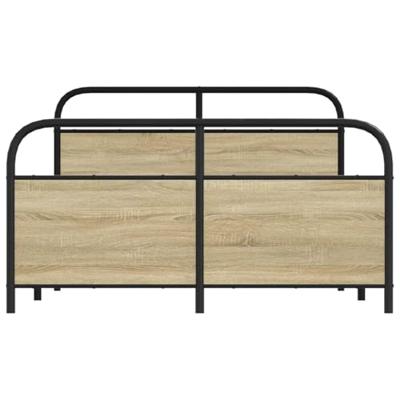 Bedframe zonder matras bewerkt hout sonoma eikenkleur 120x200cm