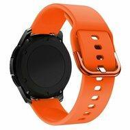 Siliconen sportband - Oranje - Samsung Galaxy Watch 4 Classic - 42mm / 46mm Siliconen sportband - Oranje - Samsung Galaxy Watch 4 Classic - 42mm / 46mm