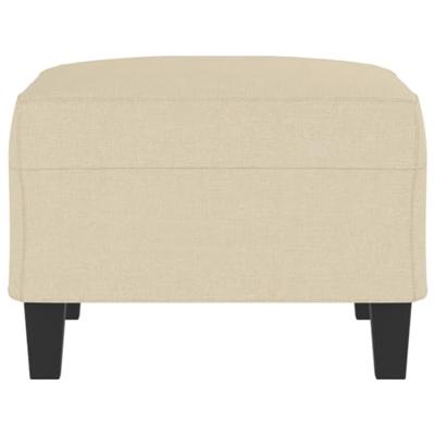 Voetenbank 70x55x41 cm stof crmekleurig