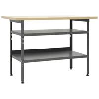 Werkbank 120x60x85 cm staal grijs - thumbnail