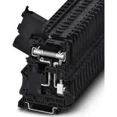 Phoenix Contact 3046401 Zekering-serieklem 8.2 mm Schroeven Zwart 50 stuk(s)