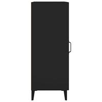 Dressoir 34,5x34x90 cm bewerkt hout zwart - thumbnail