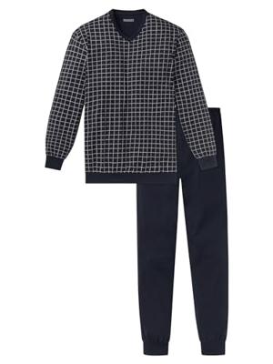 Schiesser Pyjama ruitje met boord