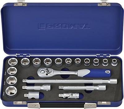 Promat/Tecwerk Dopsleutelset | 20-delig 3/8 inch | sleutelwijdtes 8-22 mm | aantal tanden 30 6-Kant - 4000821185