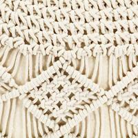 VidaXL Poef macramé handgemaakt 45x30 cm katoen - thumbnail