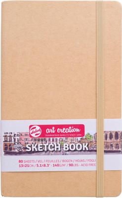Schetsboek Talens Art Creation 80 witte vellen 140gr 130x210mm kraft
