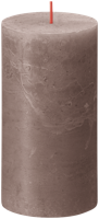 Bolsius kaars rustiek shine 13x7 cm taupe - thumbnail